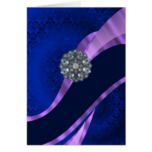 Damas bleues et cristal