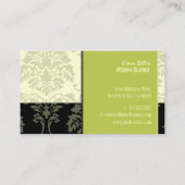 Damas élégant, cartes de visite wedding planners (Dos)