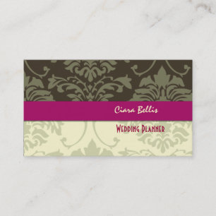 Damas élégant, cartes de visite wedding planners