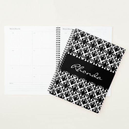 Damas élégant en noir et blanc (Devant avec enveloppe)