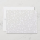 Damas gris avec corail et Merci Mariage gris (Dos)