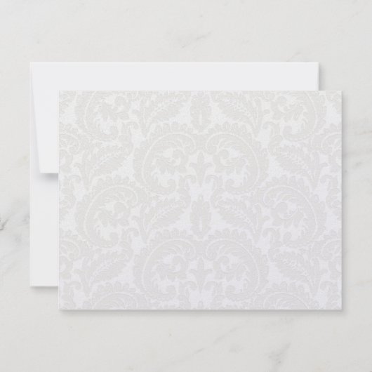 Damas gris avec corail et Merci Mariage gris (Dos)