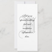 Damas Monogramme Faire-part de mariage vert (Dos)