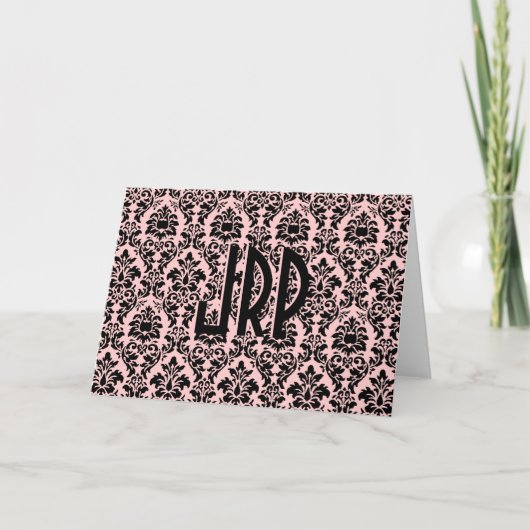 Damas monogrammes noirs (Devant)