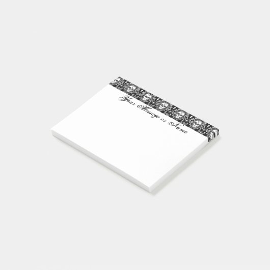 Damas mortes - Notes Post-it® sur les crânes à suc (Incliné)