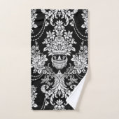 Damas noir et blanc. (Serviette à main)
