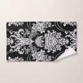 Damas noir et blanc. (Serviette à main)