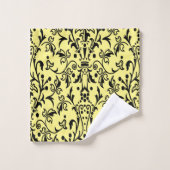 Damas noir et jaune (Gant de toilette)