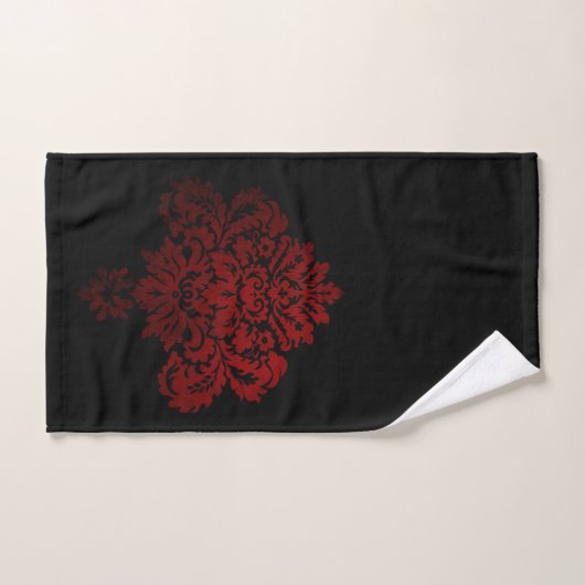 Damas Noir Et Rouge (Serviette à main)