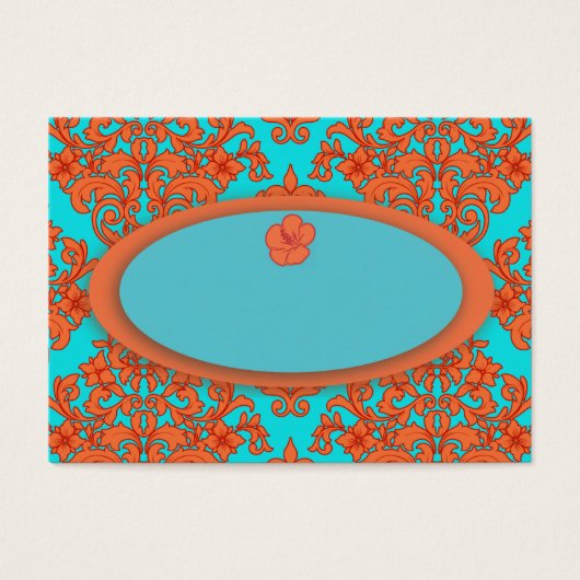 Damas orange et turquoise (Devant)