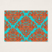 Damas orange et turquoise (Dos)
