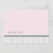 Damas rose Enregistrer la date Cartes postales Mar (Dos)