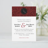 Damas rouges - Faire-part de mariage 3x5 (Debout devant)