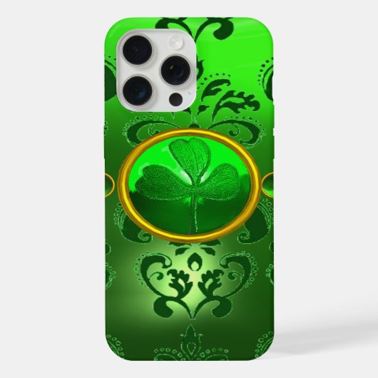 DAMAS VERT TRÈFLE DE LA SAINT PATRICK (Verso)