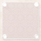 Damasbehang 3 glazen onderzetter (Achterkant)