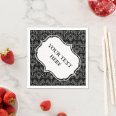 Damasbehangselpapier - wit + je achtergrond. Servetten (Insitu)