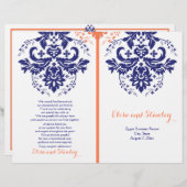 Damasblauw, koraaltrouwprogramma (Voorkant / Achterkant)