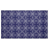 Damasblauw patroon. stof (Fat Quarter)