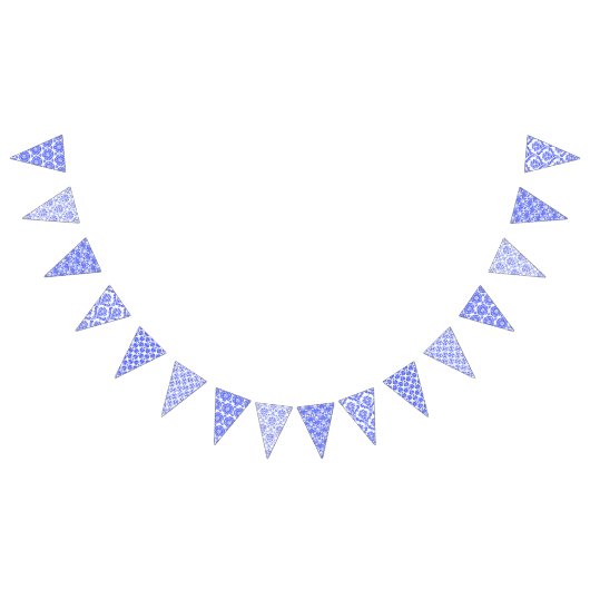 Damasblauw-witte stekelbaars vlaggetjes (Alle)