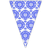 Damasblauw-witte stekelbaars vlaggetjes (Eerste vlag)