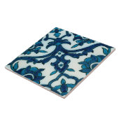 Damascus Blue Design Ceramic Photo Tile Tegeltje (Zijkant)