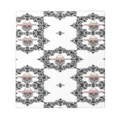 Damascus en schedel notitieblok (Voorkant)