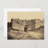 Damascus Gate, Jerusalem  1857 foto Briefkaart (Voorkant / Achterkant)