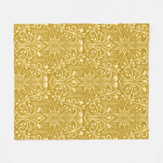 Damascus naadloze patroon herhalende achtergrond.  fleece deken (Voorkant (Horizontaal))