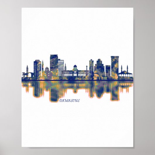 Damascus Skyline Poster (Voorkant)