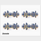 Damascus Skyline Rechthoekige Sticker (Vel)