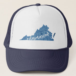 Damascus, Virginia Wood Grain Trucker Pet