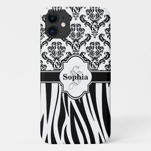 Damascus Zebra Stripes Case-Mate iPhone Case (Achterkant)