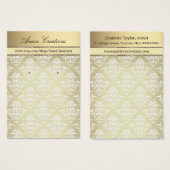 Damaseremmer-beeldscherm Visitekaartjes (Voorkant /achterkant)