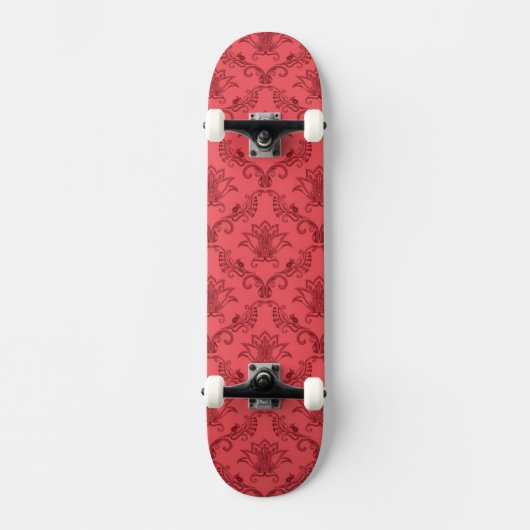 Damasflorpatroon Skateboard (Voorkant)