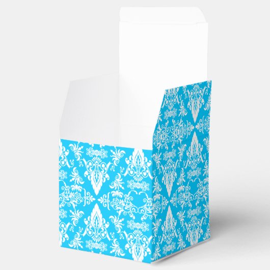 Damask 04 Lt Bleu-Blanc-Carré Ballotins (Ouvert)