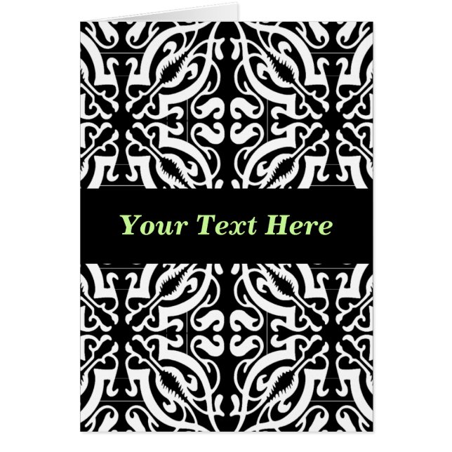 Damask 1 (zwart-wit) (Voorkant)