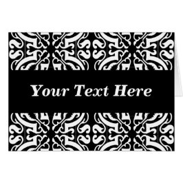 Damask 1 (zwart-wit)