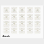 Damask 30th Wedding Jubileum Sticker (Vel)