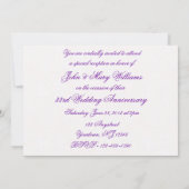 Damask 33e anniversaire Mariage Invitation (Dos)