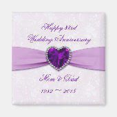 Damask 33e Mariage Anniversary Magnet (Devant)