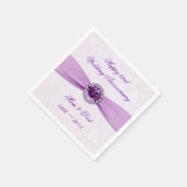 Damask 33rd Wedding Jubileum Paper Napkins Servetten (Hoek)