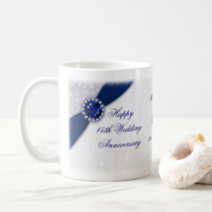 Damask 45e anniversaire de Mariage Mug