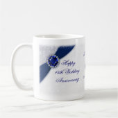 Damask 45e anniversaire de Mariage Mug (Gauche)