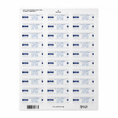 Damask 45th Anniversary Retourner les étiquettes d (Feuille entière)