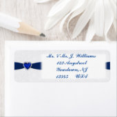 Damask 45th Jubileum retouradreslabels Etiket (Insitu)