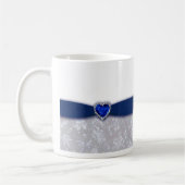 Damask 45th Wedding Jubileum Mok (Links)