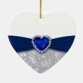 Damask 45th Wedding Jubileum Ornament (Achterkant)