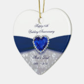 Damask 45th Wedding Jubileum Ornament (Links)