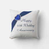 Damask 45th Wedding Jubileum Sierkussen (Voorkant)