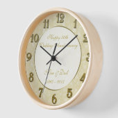 Damask 50th Wedding Jubileum Clock (Hoek)